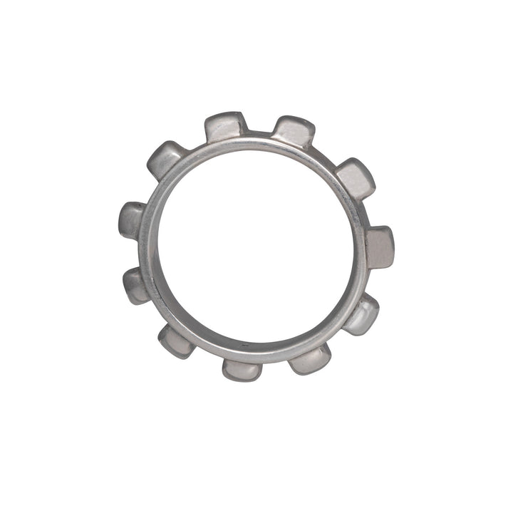 Edge Only Worry Ring in recycled sterling silver