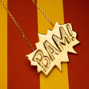 Edge Only BAM Pendant Large in 18ct gold vermeil