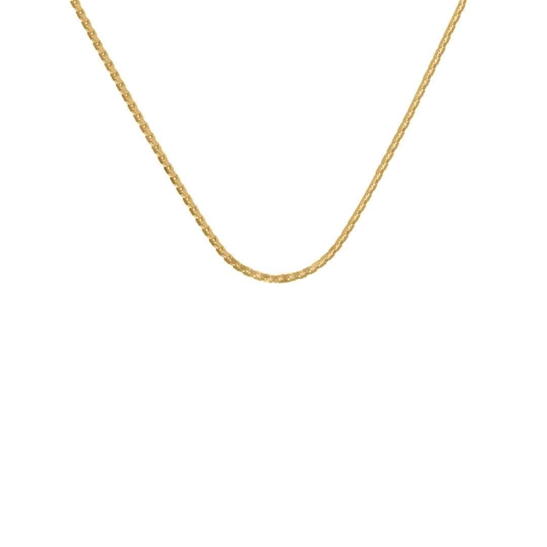 Edge Only Fine Box Chain in gold vermeil