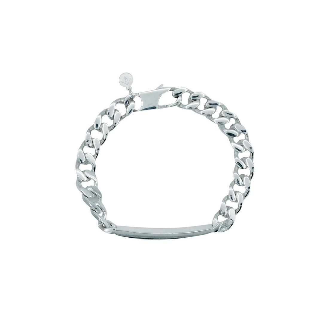 Edge Only Heavy ID Bracelet in sterling silver