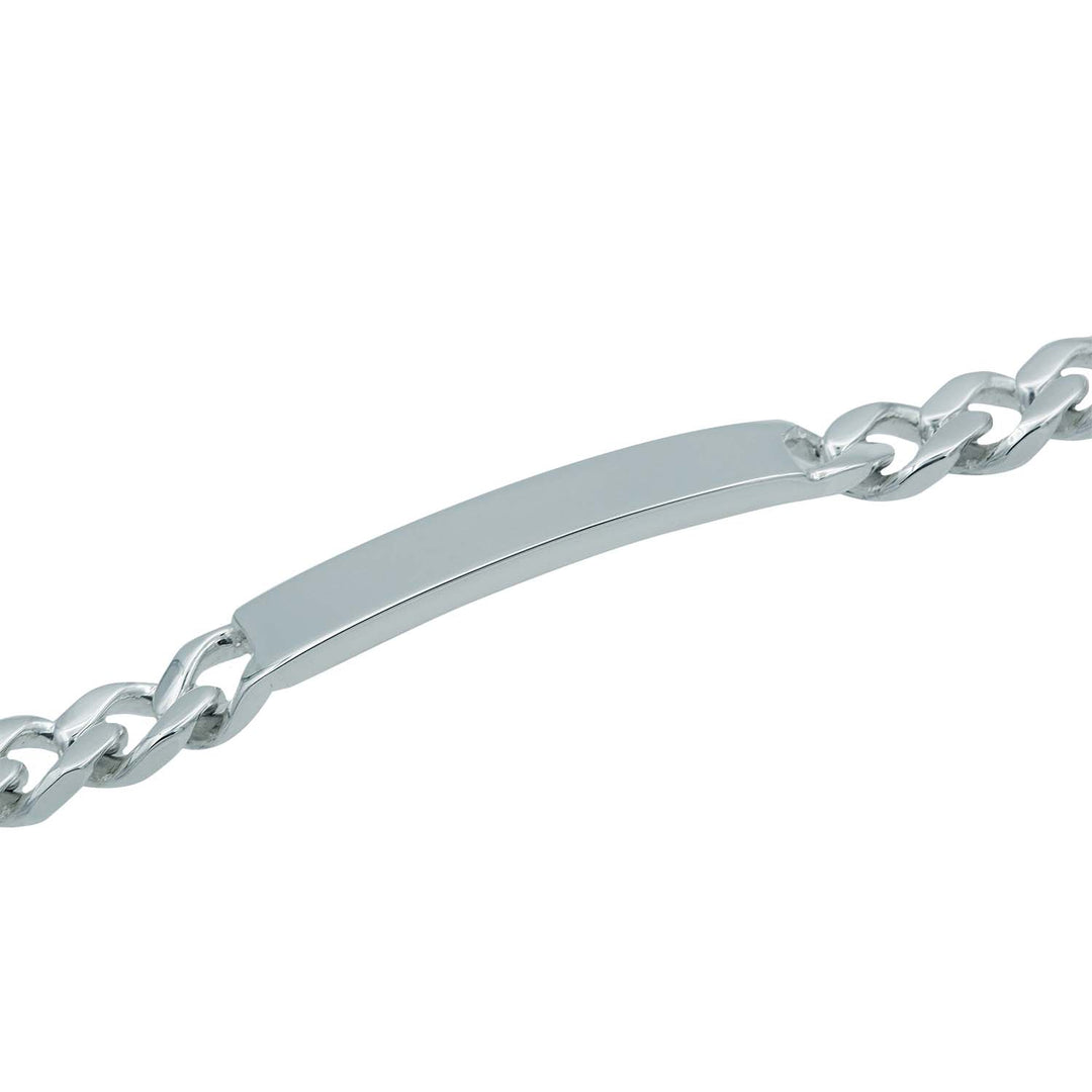 Edge Only Heavy ID Bracelet in sterling silver