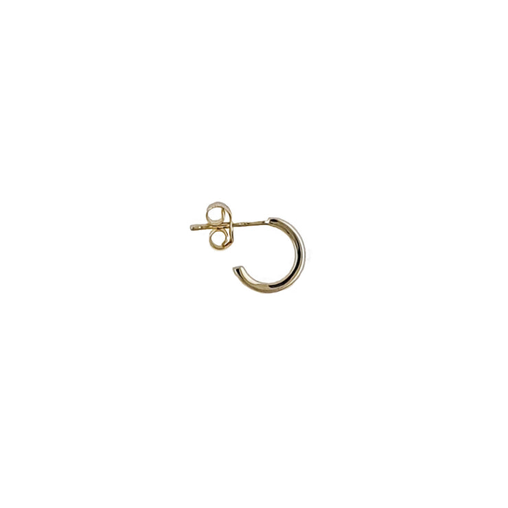 Edge Only Mini Hoop Earrings 9ct gold single