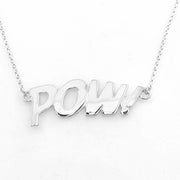 SAMPLE - POW! Letters Necklace