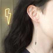 Spiral Drop Worn long with ear back