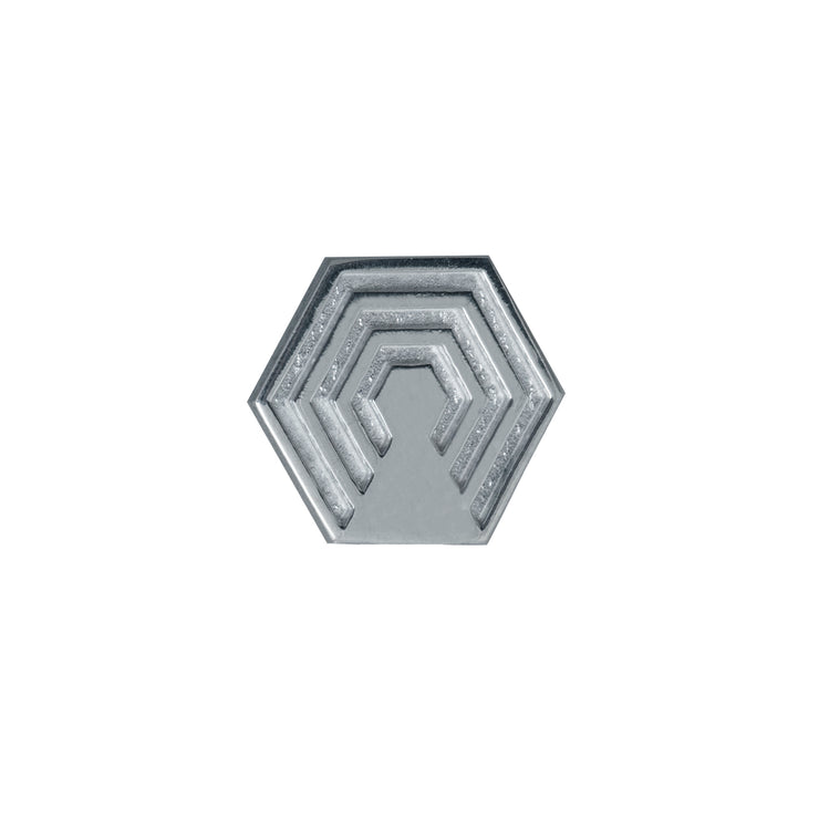 Edge Only Hexagon Pin in sterling silver EOxLH 