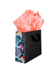 Edge Only Gift Bag - Leah Hewson for Edge Only. side angle with tissue