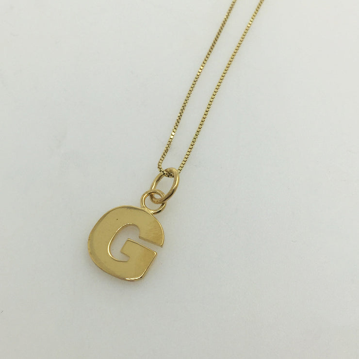 SAMPLE - Letter Pendant - 18ct Gold Vermeil