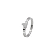 Edge Only Triangle Stacking Ring in Sterling Silver