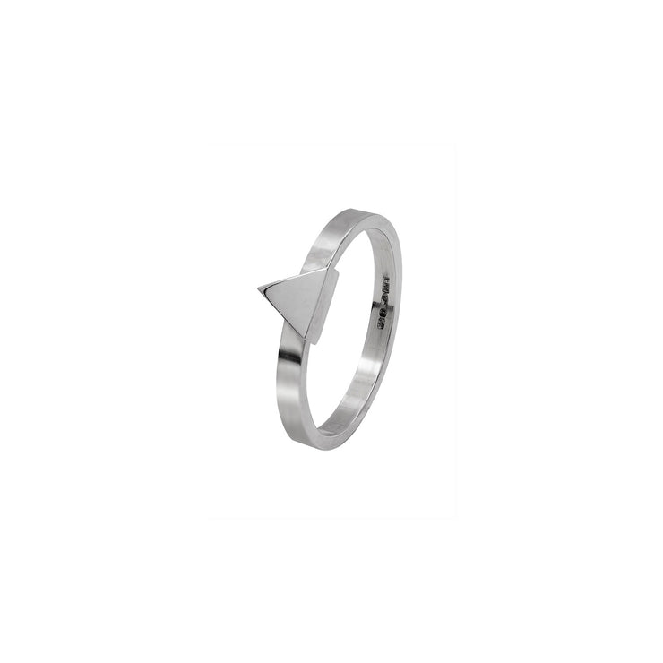 Edge Only Triangle Stacking Ring in Sterling Silver