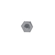 Edge Only Hexagon Earring (single) in sterling silver