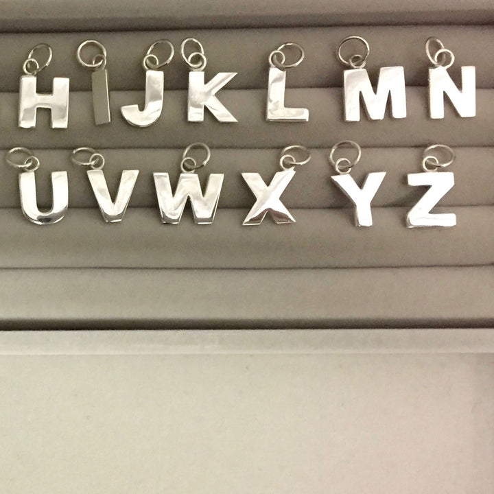 Edge only Letter Pendants H to Z