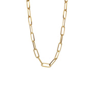 Edge Only Long Link Necklace in 18ct gold vermeil