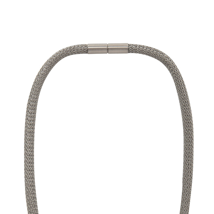 Mesh Necklace 6mm width stainless steel clasp