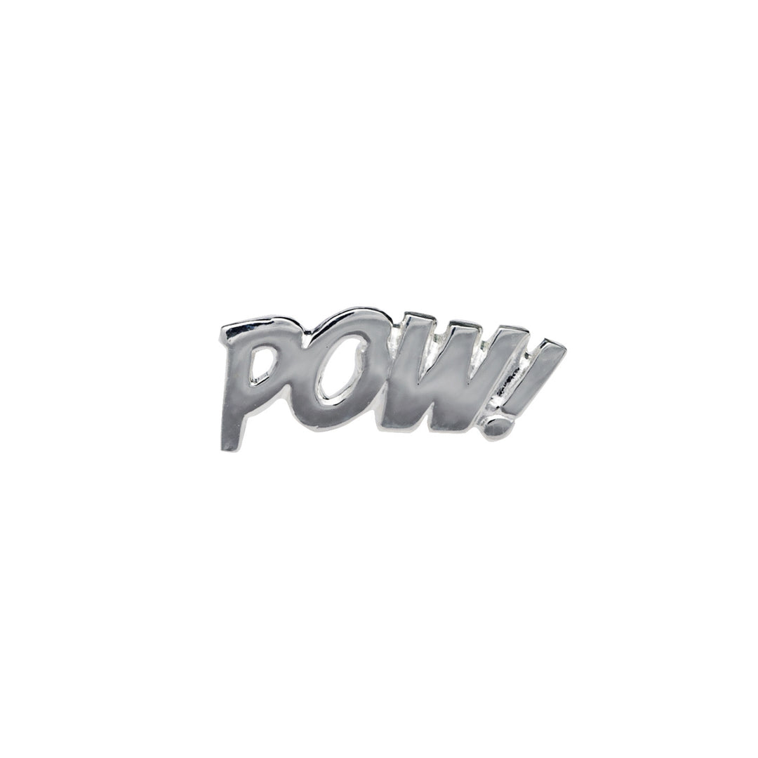 Edge Only POW Pin in Sterling Silver 