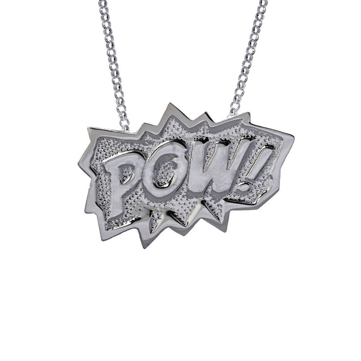 Edge Only POW Pendant XL Long in Sterling Silver 