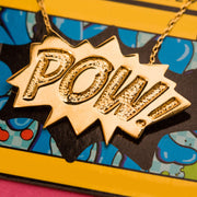 Edge Only POW Pendant Large in 18ct gold vermeil