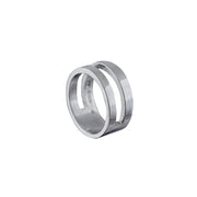 Edge Only Parallel Ring in Sterling Silver