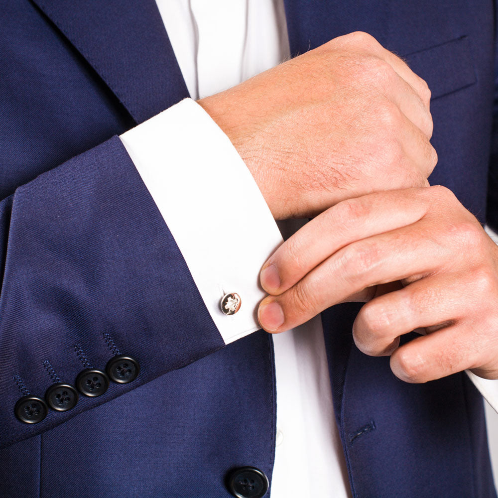 Edge Only Phillips-head Screw Cufflinks in sterling silver