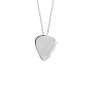 Edge Only Plectrum Pendant in Sterling Silver