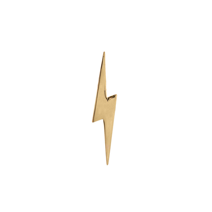 Edge Only Pointed Lightning Bolt Pin in 18ct gold vermeil