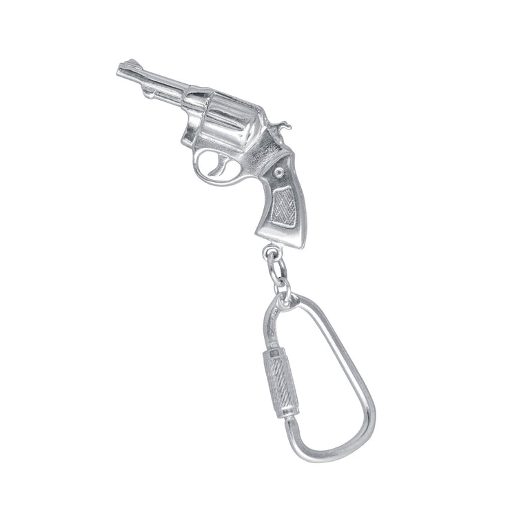 Edge Only Revolver Key Chain in sterling silver