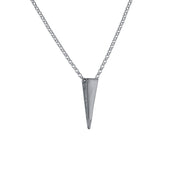 Edge Only Spike Pendant in sterling silver