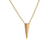 Edge Only Spike Pendant in 18ct gold vermeil