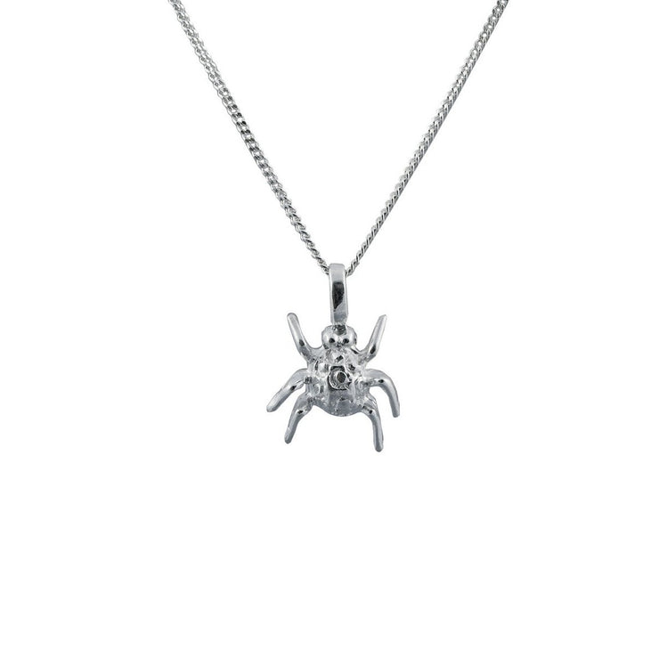 Edge Only Spotted Bug Pendant in Sterling Silver 