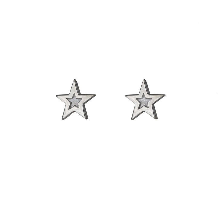 Edge Only Megastar earrings in sterling silver