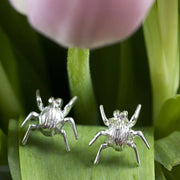 Edge Only Striped Bug Earrings in Sterling Silver