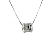 Edge Only Washer Pendant in sterling silver