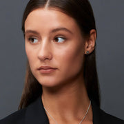 Edge Only Hexagon Earrings in sterling silver EOxLH