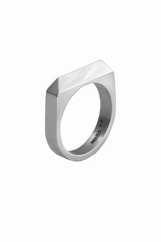 Edge Only Rooftop Ring in recycled sterling silver